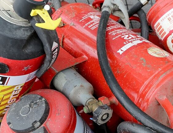 Foto Alte Feuerlöscher 