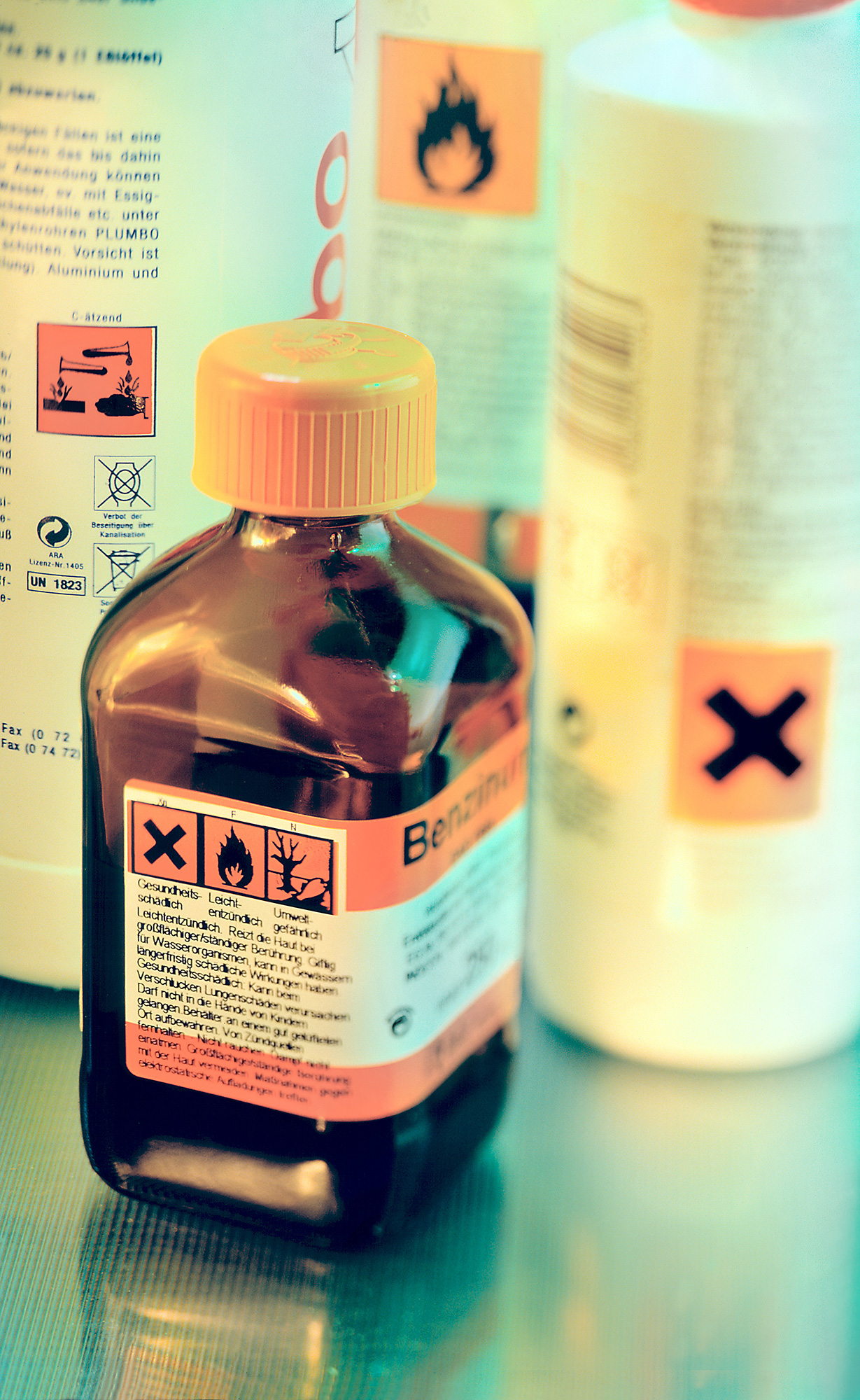 Foto Chemikalienflasche